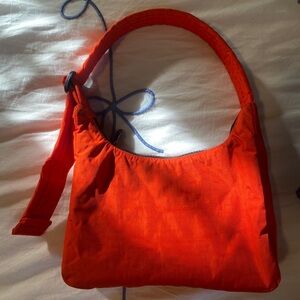 BAGGU Mini Nylon Shoulder Bag in Tomato NWOT